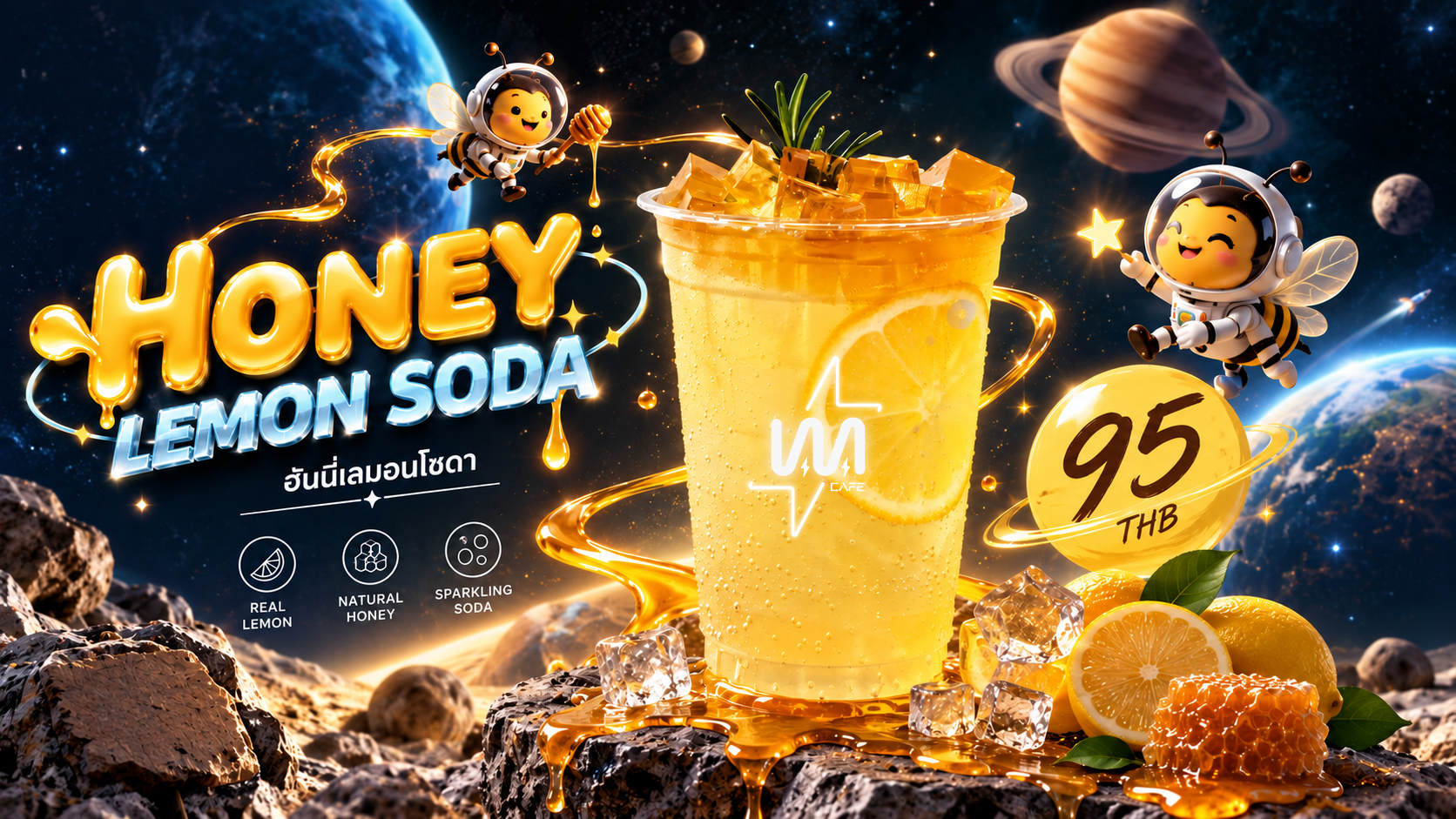 Honey Lemon Soda